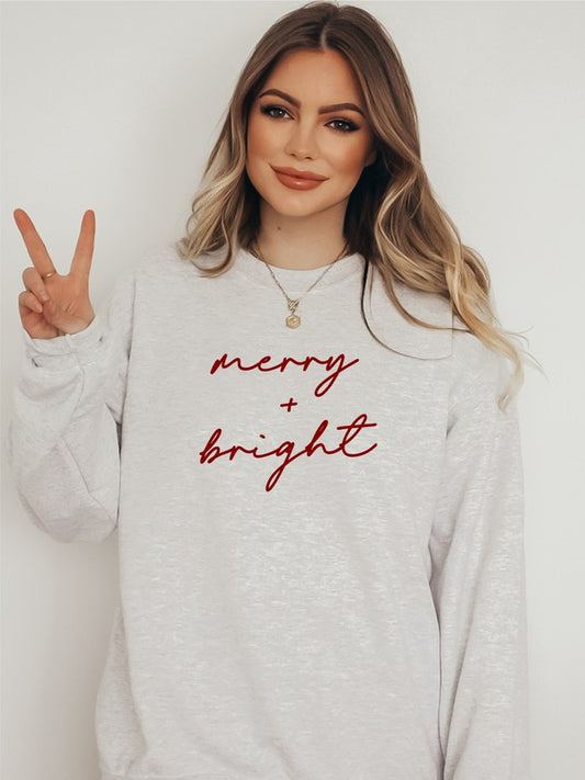 Merry & Bright Sweatshirt (PLUS)