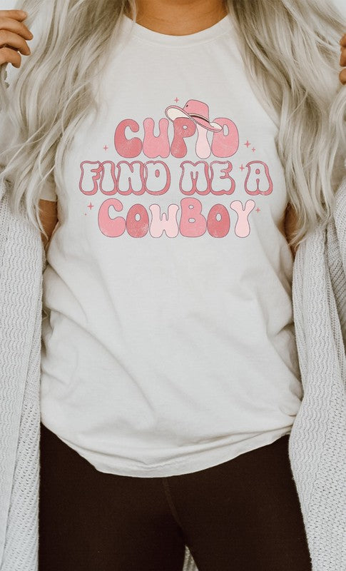 Cupid Find Me a Cowboy Graphic Tee (REG)