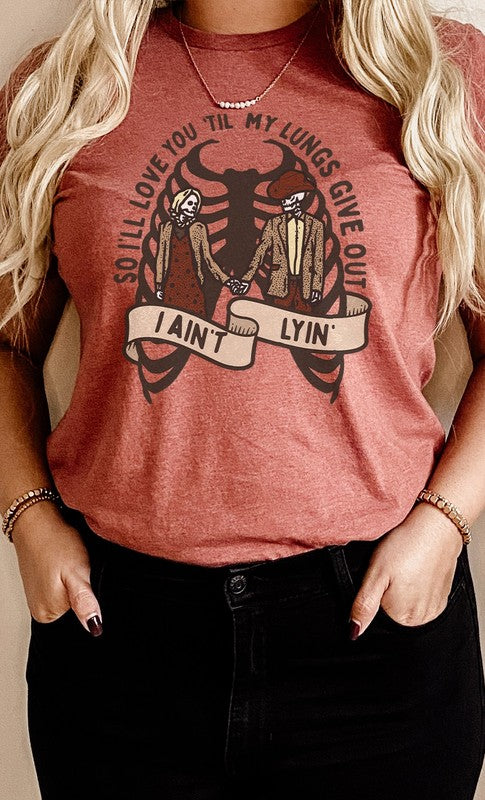 Love You Til My Lungs Give Out Graphic Tee(REG)