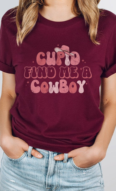 Cupid Find Me a Cowboy Graphic Tee (REG)