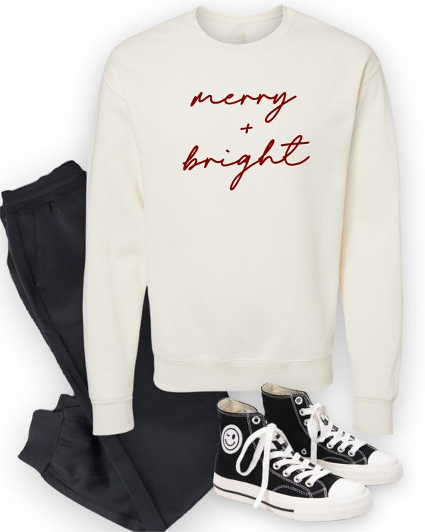 Merry & Bright Sweatshirt (PLUS)