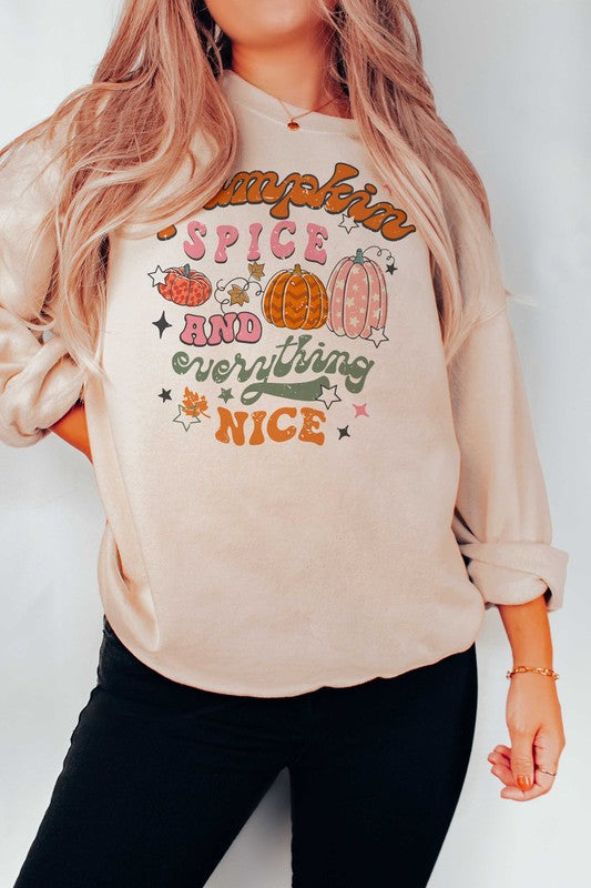 Pumpkin Spice & Everything Nice Sweatshirt (PLUS)