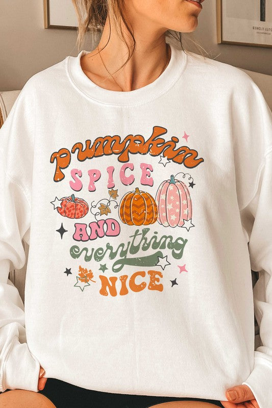 Pumpkin Spice & Everything Nice Sweatshirt (PLUS)