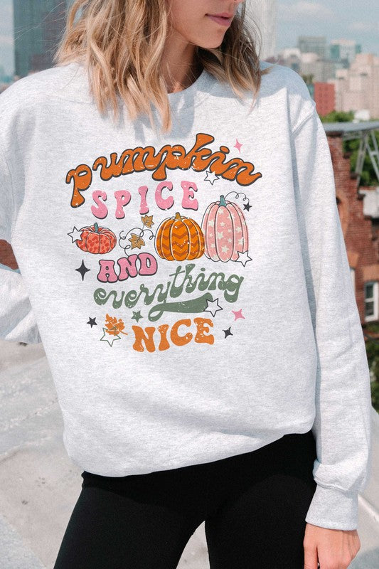 Pumpkin Spice & Everything Nice Sweatshirt (PLUS)