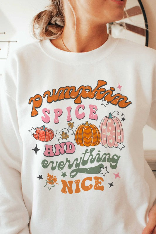 Pumpkin Spice & Everything Nice Sweatshirt (PLUS)