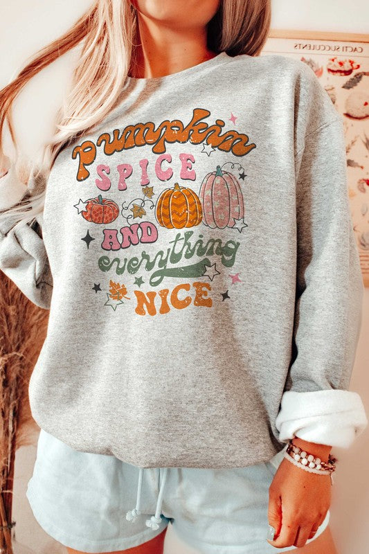 Pumpkin Spice & Everything Nice Sweatshirt (PLUS)