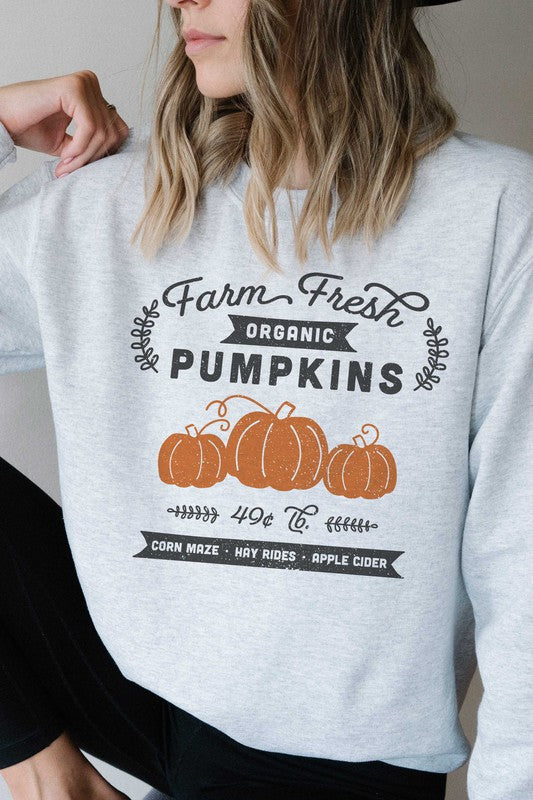 Farm Fresh Pumpkins Sweatshirt (PLUS)