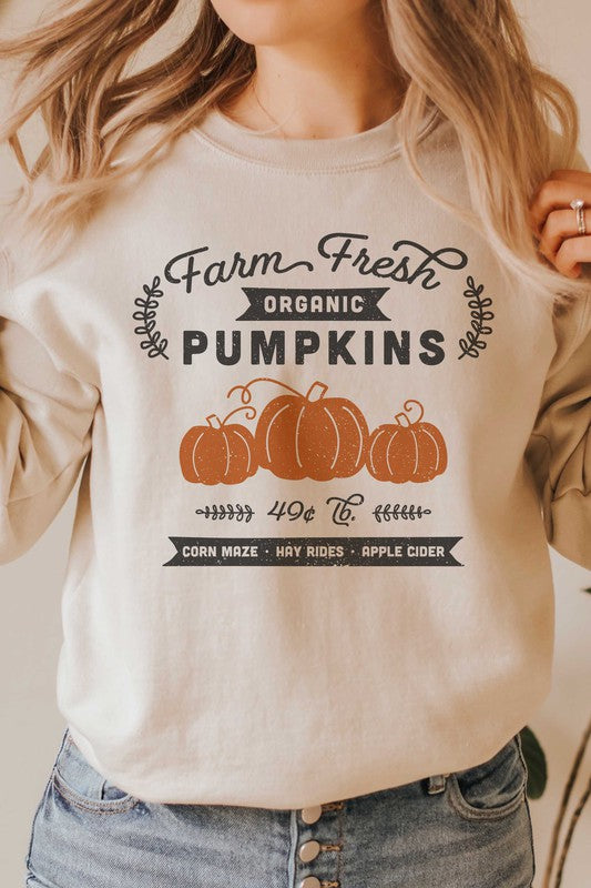 Farm Fresh Pumpkins Sweatshirt (PLUS)