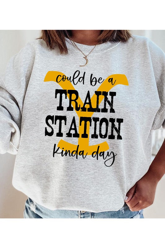 Train Station Day Sweatshirt(REG)