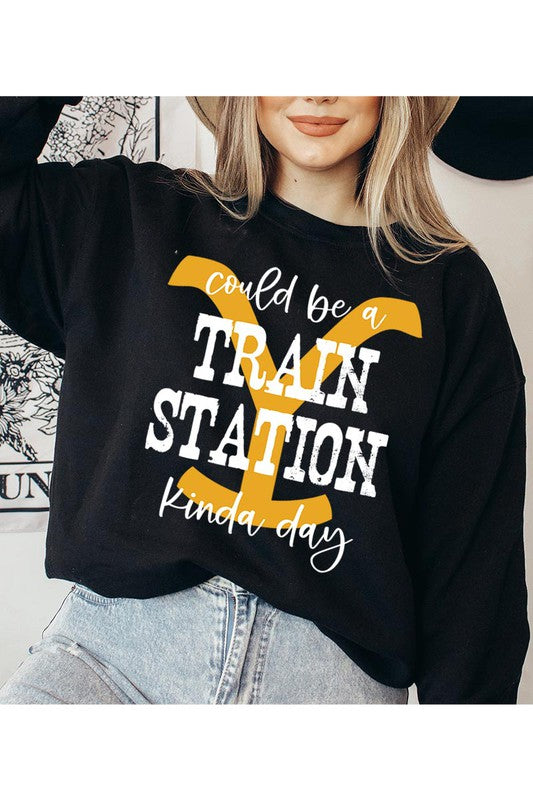 Train Station Day Sweatshirt(REG)