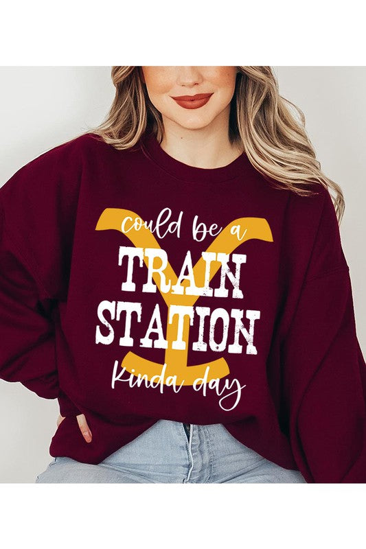 Train Station Day Sweatshirt(REG)