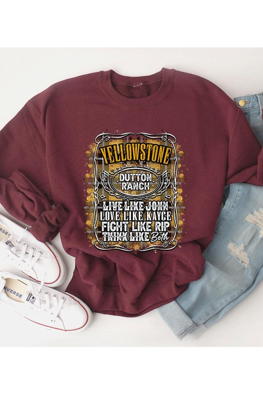 Live Love Fight Yellowstone Sweatshirt (REG)