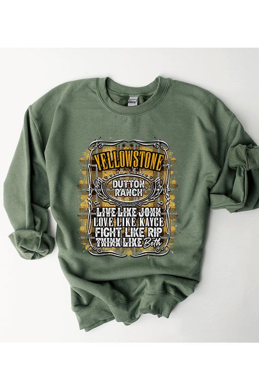 Live Love Fight Yellowstone Sweatshirt (REG)